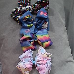 JoJo Siwa Colorful Unicorn Hair Bows